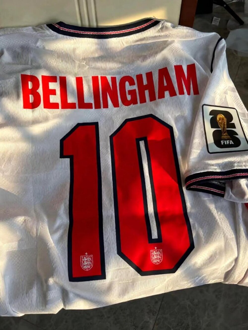 NWT Nike England World Cup 2026 Bellingham #10 Aero-Fit Player Jersey - Picture 2 of 2